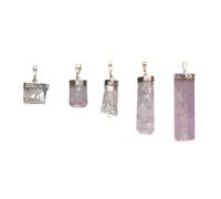 ROCKING GIFTS Colgante Kuncita Piedra Natural Mineral Espiritual Terapia Meditación Sanación 5cm Brasil