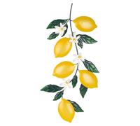 ROCKING GIFTS Decoración De Pared Limones De Metal 60 Cm Adorno Colgante Arte De Pared con Flores Y Frutas Amarillas para Interior Y Exterior Cocina