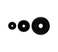 ROCKING GIFTS Donut Pequeño De Jaspe Negro Piedra Natural para Meditación Equilibrio Energético Reiki Chakras Amuleto De Protección Mineral De Sanación 2.5 x 3 x 0.5 cm