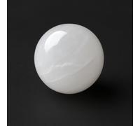 ROCKING GIFTS Esfera de Selenita Pequeña (4cm): Bola de Cristal Natural Pulida, Energía Positiva, Meditación, Yoga, Limpieza y Armonización de Chakras, Feng Shui, Decoración Hogar