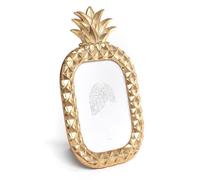 ROCKING GIFTS Marco de Fotos 13x18 Piña Dorada Portafotos Decorativo Elegante Divertido 30 cm