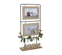 ROCKING GIFTS Marco de Fotos, Portafotos 10x15 cm Madera 2 Fotos Marco Decoración Pared Regalo