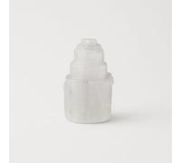 ROCKING GIFTS Monolito de Selenita Mini Blanco Natural Pequeño, Eisberg Torre Skyscraper Catedral Cascada con Base Aprox. 6 cm de Alto, procedencia Marruecos, Cristal y Minerales