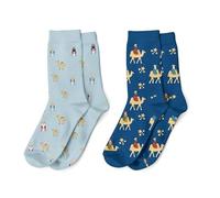 ROCKING GIFTS Par de Calcetines x2 Modelos Talla Unica 35-42 Modelo Reyes Magos