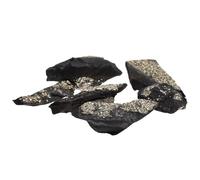 ROCKING GIFTS Pirita con Carbón Piedra Natural Mineral Bruto 3-9cm para Abundancia Energía Positiva Y Decoración del Hogar