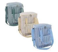 ROCKING GIFTS Set de x3 Bolsa Isotérmica Porta Alimentos, Verde Amarillo Azul, Nevera para Excursiones, Fiambrera Trabajo, 24x18x34 cm