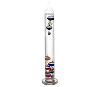 ROCKING GIFTS Termometro Galileo Tubo de Cristal 40 cm, para Exterior o Interior, Analógico, Bolas Flotantes Colores