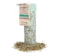 ROCKING GIFTS Vela Artesanal con Romero Aromaterapia y Meditación, Relaja y Purifica el Ambiente, Ideal para Crear un Espacio Tranquilo y Agradable, Hecha a Mano con Ingredientes Naturales