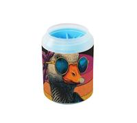 Rocking Music Gooses - Cepillo de silicona suave reutilizable para perros, suministros de aseo para perros y gatos de razas pequeñas, medianas y grandes