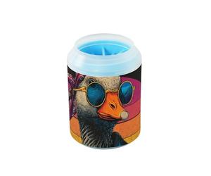 Rocking Music Gooses - Cepillo de silicona suave reutilizable para perros, suministros de aseo para perros y gatos de razas pequeñas, medianas y grandes