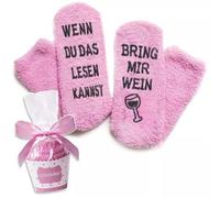 Rocking Socks Calcetines de Café Regalo Divertidos para Hombres y Mujeres, Vino Rosa Alemán, Talla Única