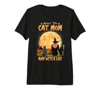 Rocking The Cat Mom Witch Life British Shorthair Halloween Camiseta Premium