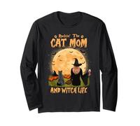 Rocking The Cat Mom Witch Life British Shorthair Halloween Manga Larga