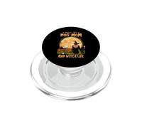 Rocking The Dog Mom and Witch Life Bearded Collie Halloween PopSockets PopGrip para MagSafe
