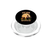Rocking The Dog Mom and Witch Life Dachshund Halloween PopSockets PopGrip para MagSafe
