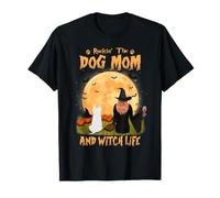 Rocking The Dog Mom and Witch Life Westie Halloween Camiseta