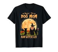 Rocking The Dog Mom Witch Long Haired Chihuahua Halloween Camiseta gráfica económica, Hombre, Negro, XL
