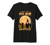 Rocking The Dog Mom Witch Long Haired Chihuahua Halloween Camiseta Premium