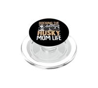 Rocking The Siberian Husky Mom Life PopSockets PopGrip para MagSafe
