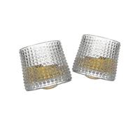 Rocking Whiskey Glasses Set Of 2-160ml Rotatable Crystal Whisky Tumblers -acsergery Tilted Old Fash Gift