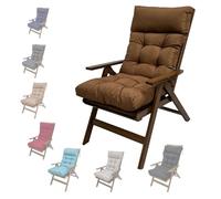 RockingCushs - Almohadas de mimbre impermeables antideslizantes para interiores y exteriores, patio, balcón, playa, columpio, 125 x 55 x 10 cm (A1)