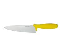 Rockingham Forge Essentials Cuchillo de chef con mango amarillo de 20 cm para carne cruda - Cuchillos para la higiene alimentaria y los alérgenos - Cuchillos de cocina de acero inoxidable