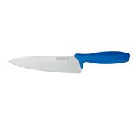Rockingham Forge Essentials Cuchillo de chef con mango azul de 20 cm para carne cruda - Cuchillos para la higiene alimentaria y los alérgenos - Cuchillos de cocina de acero inoxidable