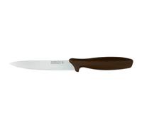 Rockingham Forge Essentials Cuchillo multiusos con mango marrón de 12,5 cm para verduras - Cuchillos para la higiene alimentaria y los alérgenos - Cuchillos de cocina de acero inoxidable