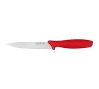 Rockingham Forge Essentials Cuchillo multiusos con mango rojo de 12,5 cm para carne cruda - Cuchillos para la higiene alimentaria y los alérgenos - Cuchillos de cocina de acero inoxidable