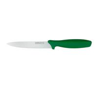 Rockingham Forge Essentials Cuchillo multiusos con mango verde de 12,5 cm para ensaladas y frutas - Cuchillos para la higiene alimentaria y los alérgenos - Cuchillos de cocina de acero inoxidable