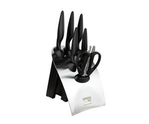 Rockingham Forge Juego de 7 cuchillos Greenworks, Negro