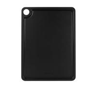 Rockingham Forge Tabla de Cortar de Fibra de Madera con Ranura, Negra 37x27,5x0,6cm, Resistente al Calor, Apta para Lavavajillas, Higiénicas, Tabla de Trinchar de Madera con Recipiente para Jugos
