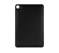 Rockingham Forge Tabla de Cortar de Fibra de Madera con Ranura, Negra 45x30x0,6cm, Resistente al Calor, Apta para Lavavajillas, Higiénicas, Tabla de Trinchar de Madera con Recipiente para Jugos