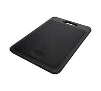Rockingham Forge Tabla de Cortar, Doble Cara (Plástico Negro Efecto Granito y Acero Inoxidable), 40 x 27 cm, RF-4027GS