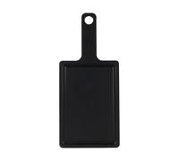 Rockingham Forge Tabla de Fibra de Madera con Asa, Negra 40,5x18x0,6cm, Apta para lavavajillas, Tabla para Aperitivos, Tabla de Madera para Quesos, Bandeja de Servicio Ligera Higiénica