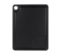 Rockingham Forge Tabla de Servir de Fibra de Madera con Soporte para Moldes y Canal para Jugos, Negro 30x23,5x0,6cm, Apta para Lavavajillas, Tabla para Picar, Tabla para Quesos, Embutidos y Filetes