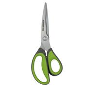 Rockingham Forge Tijeras afiladas para cocina/hogar, resistentes al óxido, dobladas y curvadas 9CM Hojas de acero inoxidable, Verde y Gris