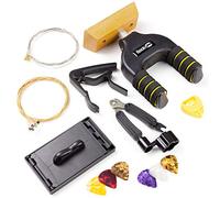 RockJam Kit de accesorios para guitarra con percha, cejilla, limpiador de trastes