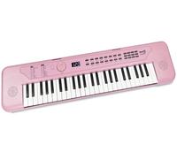 RockJam RJ490BP Mini Teclado Piano 49 Teclas, Rosa Bebé