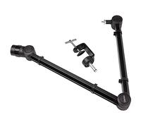 RockJam Soporte de micrófono estilo tubo premium con resortes internos, abrazadera de escritorio y gestión de cables integrada para grabar, juegos, transmisión, podcasting, color negro