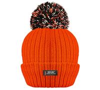 RockJock Gorro de invierno para mujer con pompón acanalado con aislamiento térmico avanzado R40, naranja, Talla única
