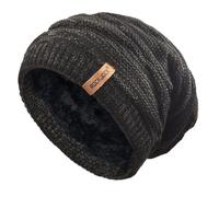 Rockjock - Gorro de Punto para Hombre con Aislamiento trmico R80 y Forro Polar Negro Negro (Taille Unique