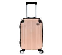 Rockland Equipaje Giratorio expandible de 50,8 cm, Beige, Carry-On 20-Inch, London Hardside - Maleta con Ruedas giratorias