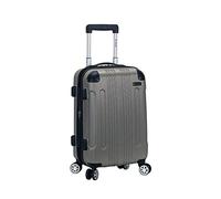 Rockland Equipaje Giratorio expandible de 50,8 cm, Silver, Carry-On 20-Inch, London Hardside - Maleta con Ruedas giratorias
