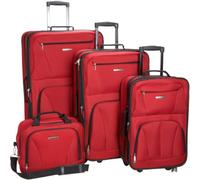 Rockland Equipaje Journey Softside Upright Set, Red, Talla única, Juego de Equipaje Vertical Journey Softside