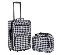 Rockland - Juego de Maletas Adulto Unisex, Kensington (Negro) - F102-KENSINGTON