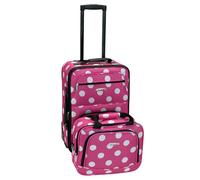 Rockland - Juego de Maletas Adulto Unisex, Pink Dot (Rosa) - F102-PINKDOT