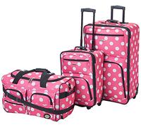 Rockland - Juego de Maletas, Pink Dot (Rosa) - F165-PINKDOT