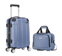 Rockland London Hardside - Equipaje expandible con Ruedas giratorias con Bolsa Blanda a Juego, Azul, Azul, Equipaje expandible London Hardside con Ruedas giratorias con Bolsa Suave a Juego, Blue,