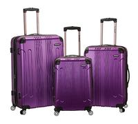 Rockland London Hardside Spinner Wheel Luggage, Morado, Talla única, Maletín rígido con Rueda giratoria de Londres